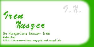iren nuszer business card